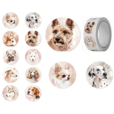 Dog Portrait Stickers assorted